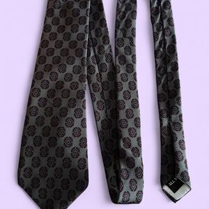 Oscar de la Renta Couture Vintage 90s All Silk Patterned Neck Tie